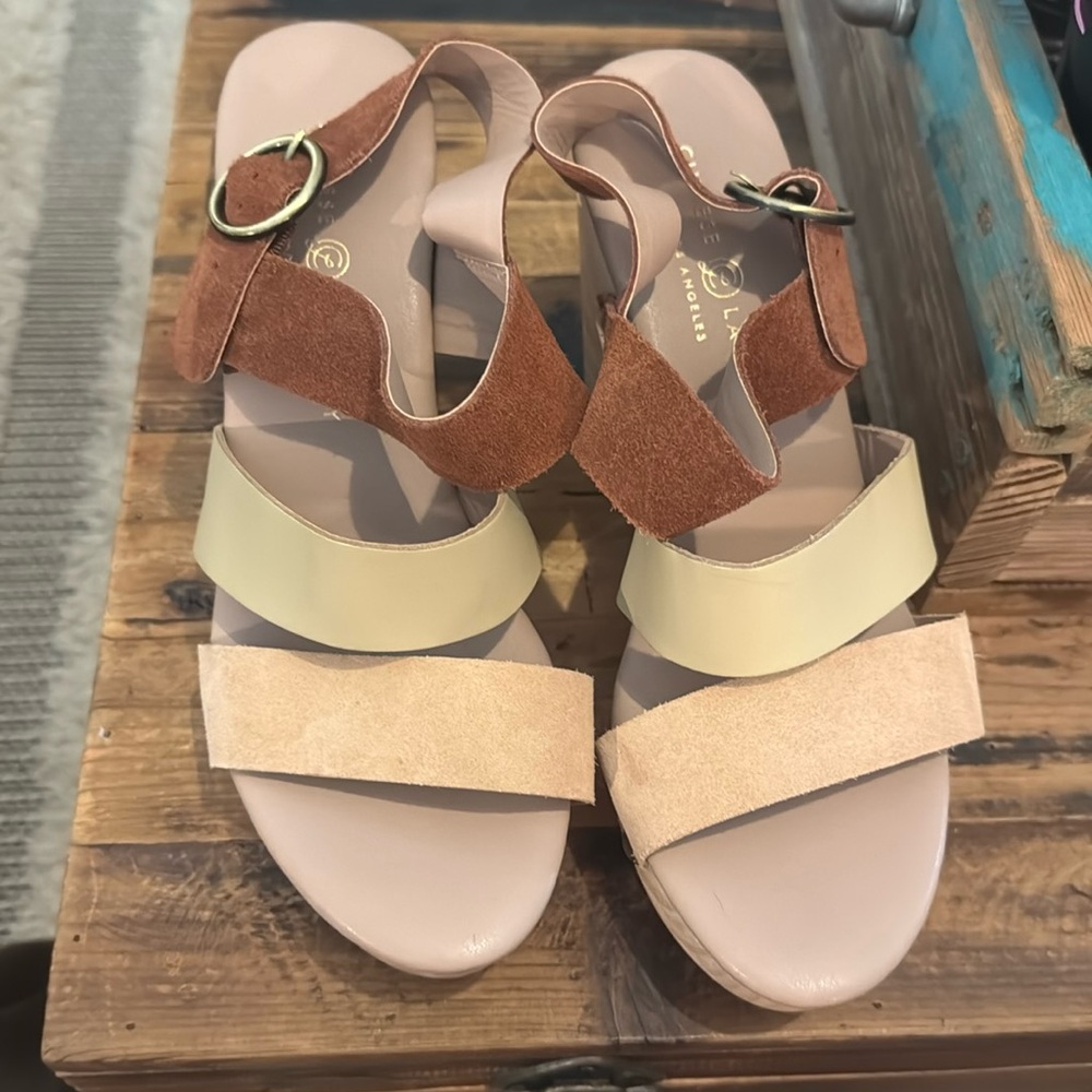 Chinese Laundry Multi-Color Strappy Heels Size 9.5